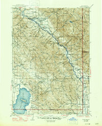 1935 Map of Alpine, WY, 1947 Print