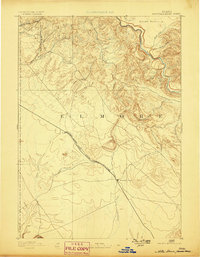 1893 Map of Mountain Home, 1898 Print