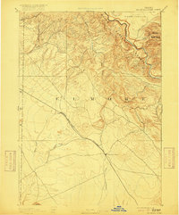 1893 Map of Mountain Home, 1916 Print