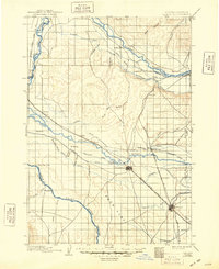 1898 Map of Nampa, 1948 Print