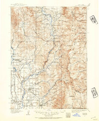 1915 Map of Preston, 1954 Print