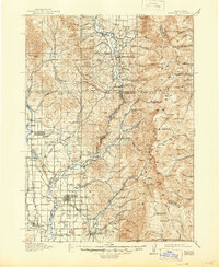 1918 Map of Preston, 1946 Print