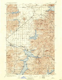 1903 Map of Athol, ID, 1934 Print