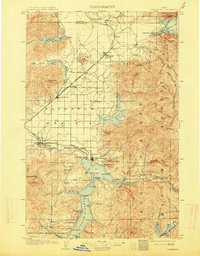 1903 Map of Coeur d'Alene, ID, 1914 Print