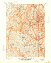 1894 Map of Camas County, ID, 1948 Print