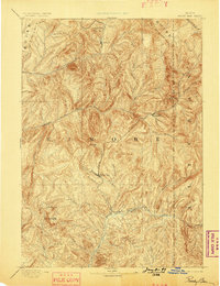 1894 Map of Camas County, ID, 1899 Print