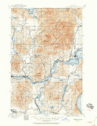 1911 Map of Sandpoint, ID, 1960 Print
