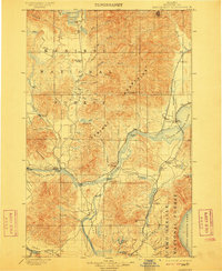 1901 Map of Sandpoint, ID, 1910 Print
