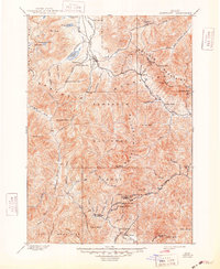 1900 Map of Blaine County, ID, 1948 Print