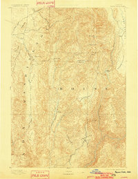 1894 Map of Squaw Creek, 1902 Print