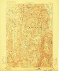 1894 Map of Squaw Creek, 1917 Print