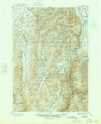 1894 Map of Squaw Creek, 1948 Print