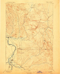 1897 Map of Weiser, 1908 Print
