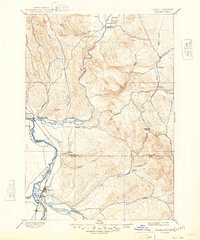 1897 Map of Weiser, 1948 Print