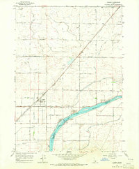 1964 Map of Acequia, ID, 1965 Print