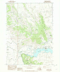 Download a high-resolution, GPS-compatible USGS topo map for Alexander, ID (1982 edition)