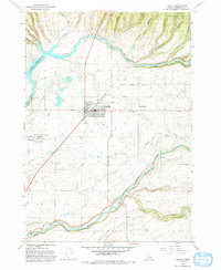 1965 Map of Ashton, ID, 1993 Print