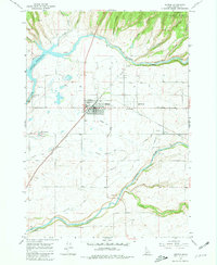 1965 Map of Ashton, ID, 1981 Print