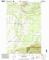 Download a high-resolution, GPS-compatible USGS topo map for Athol, ID (1999 edition)