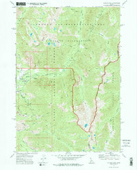 Download a high-resolution, GPS-compatible USGS topo map for Atlanta East, ID (1976 edition)