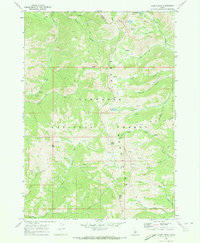 Download a high-resolution, GPS-compatible USGS topo map for Baker Peak, ID (1973 edition)