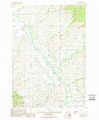 Download a high-resolution, GPS-compatible USGS topo map for Baker, ID (1989 edition)