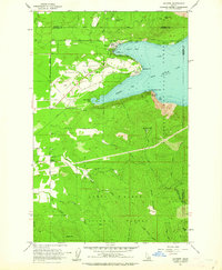 Download a high-resolution, GPS-compatible USGS topo map for Bayview, ID (1962 edition)