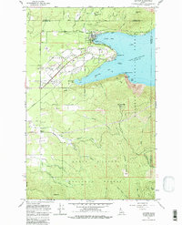 Download a high-resolution, GPS-compatible USGS topo map for Bayview, ID (1982 edition)