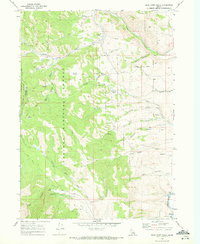 preview thumbnail of historical topo map of Caribou County, ID in 1968