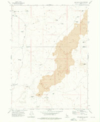 Download a high-resolution, GPS-compatible USGS topo map for Bear Den Butte, ID (1976 edition)