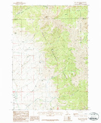 Download a high-resolution, GPS-compatible USGS topo map for Bell Mountain, ID (1987 edition)