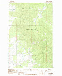 Download a high-resolution, GPS-compatible USGS topo map for Benewah, ID (1985 edition)