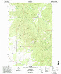 Download a high-resolution, GPS-compatible USGS topo map for Benewah, ID (1997 edition)