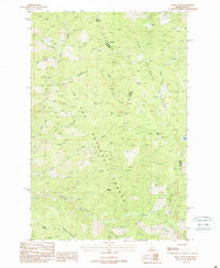 Download a high-resolution, GPS-compatible USGS topo map for Berge Peak, ID (1988 edition)