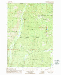 Download a high-resolution, GPS-compatible USGS topo map for Bernard Mountain, ID (1988 edition)