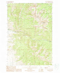 Download a high-resolution, GPS-compatible USGS topo map for Big Creek Peak, ID (1989 edition)