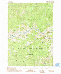 Download a high-resolution, GPS-compatible USGS topo map for Bighorn Crags, ID (1991 edition)