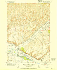 Download a high-resolution, GPS-compatible USGS topo map for Birding Island, ID (1953 edition)
