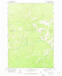 Download a high-resolution, GPS-compatible USGS topo map for Bismark Mtn, ID (1975 edition)
