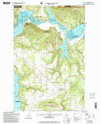 preview thumbnail of historical topo map of Kootenai County, ID in 1996