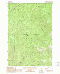 Download a high-resolution, GPS-compatible USGS topo map for Blackbird Mountain, ID (1989 edition)