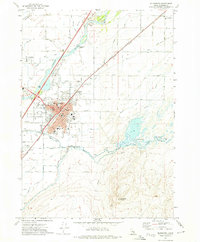 Download a high-resolution, GPS-compatible USGS topo map for Blackfoot, ID (1974 edition)