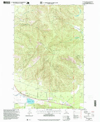 Download a high-resolution, GPS-compatible USGS topo map for Blanchard, ID (1999 edition)