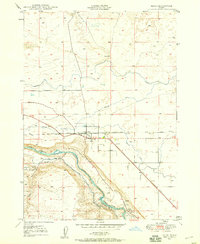 1949 Map of Bliss, 1958 Print