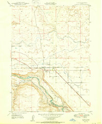 preview thumbnail of historical topo map of Bliss, ID in 1950