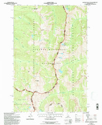 Download a high-resolution, GPS-compatible USGS topo map for Blodgett Mountain, ID (1997 edition)