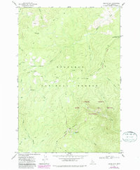Download a high-resolution, GPS-compatible USGS topo map for Boston Mountain, ID (1987 edition)