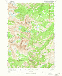 Download a high-resolution, GPS-compatible USGS topo map for Boulder Chain Lakes, ID (1971 edition)