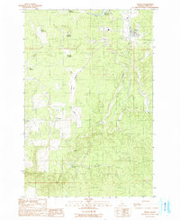 Download a high-resolution, GPS-compatible USGS topo map for Bovill, ID (1991 edition)