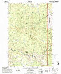 Download a high-resolution, GPS-compatible USGS topo map for Brown Creek Ridge, ID (1997 edition)